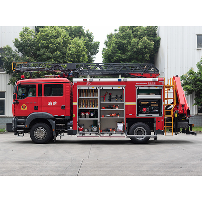 Пожарная машина 60L/s спасения воздушной лестницы SITRAK для пожарной машины