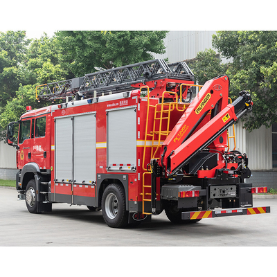 Пожарная машина 60L/s спасения воздушной лестницы SITRAK для пожарной машины