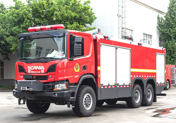 Scania 8T Водяная пена Пожарный грузовик Хорошее качество Специализированное транспортное средство Китайский производитель