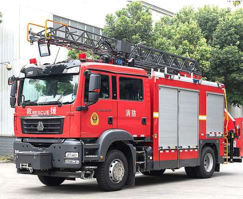 Синотрук Ситрак 18м Лестница Спасательный пожарный грузовик Специализированное транспортное средство Китайская фабрика