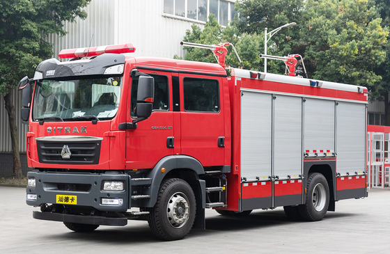 Sinotruk Sitrak 4 тонны сухой химический порошок пожарный грузовик Специализированное транспортное средство Китайская фабрика