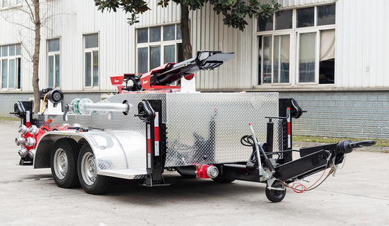 Прицеп Водяная пена Пожарный монитор Хорошая цена Промышленность Специализированное транспортное средство Китайская фабрика