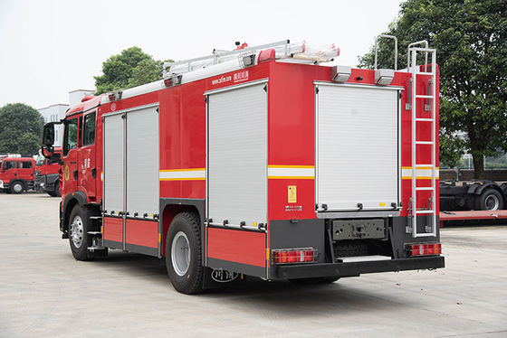 Sinotruk HOWO 6T CAFS Водяной пенный бак Пожарный двигатель Специализированный автомобиль Цена Китай Производитель