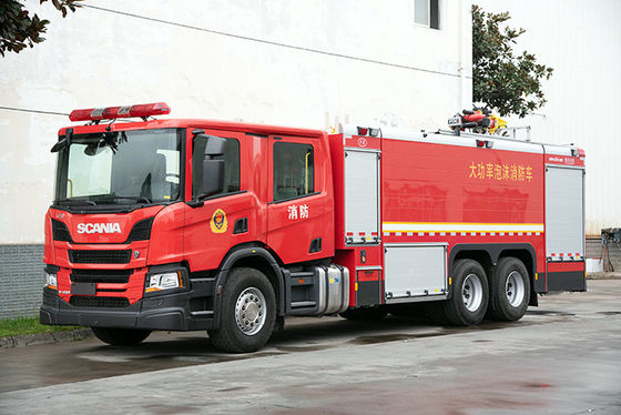 пожарная машина 16T SCANIA сверхмощная с двойными кабиной и водяной помпой