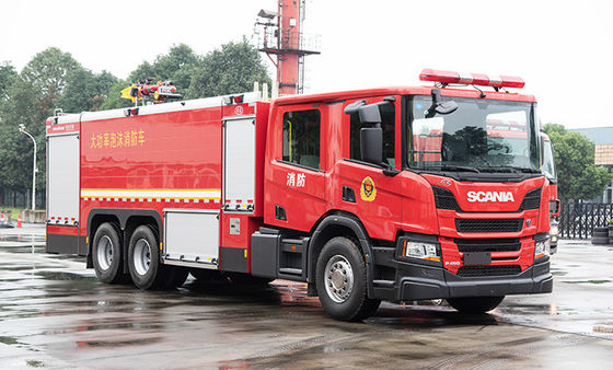 пожарная машина 16T SCANIA сверхмощная с двойными кабиной и водяной помпой