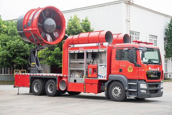 Тележка вытыхания дыма ЧЕЛОВЕКА Германии особенная противопожарная с цистерной с водой