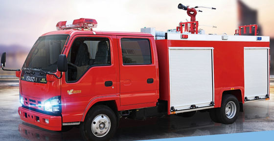 Пожарная машина свертывает вверх двери и шторки ролика для приборов огня